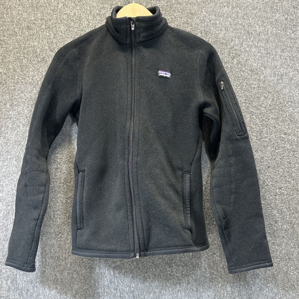 Patagonia Better Sweater Full Zip Jacket Black Fleece Women’s Size Small